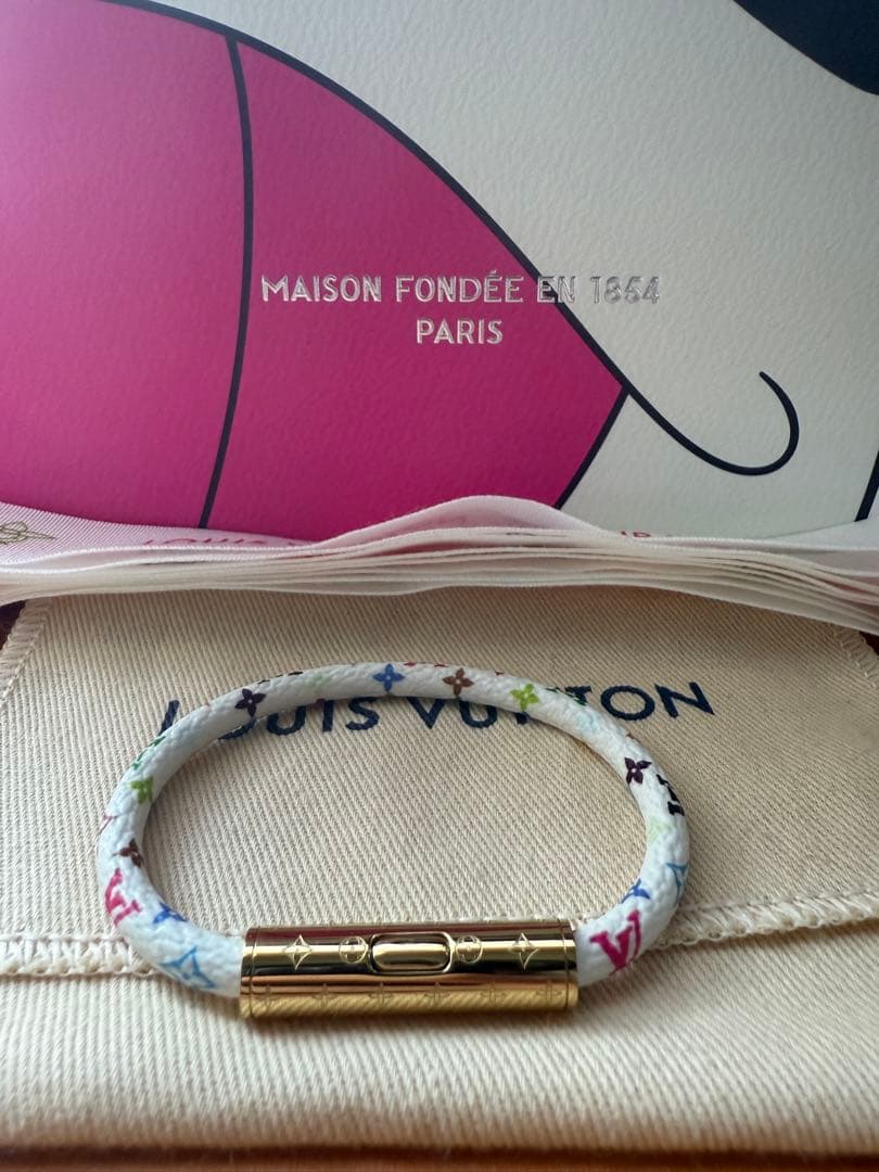 LOUIS VUITTON 花柄バングル・リストバンド　村上隆　２本セット