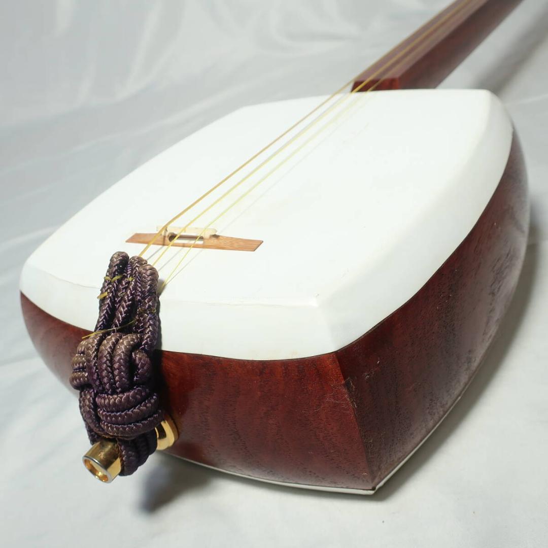 津軽三味線 鼈甲バチ ケース付属 太棹 東触り べっ甲 撥 和楽器
