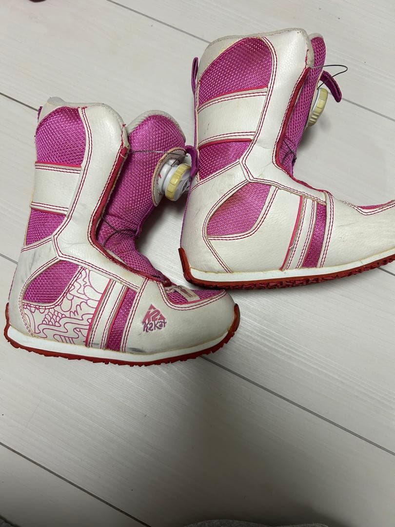 K2 スノーボードセット ピンク/パープル キッズ