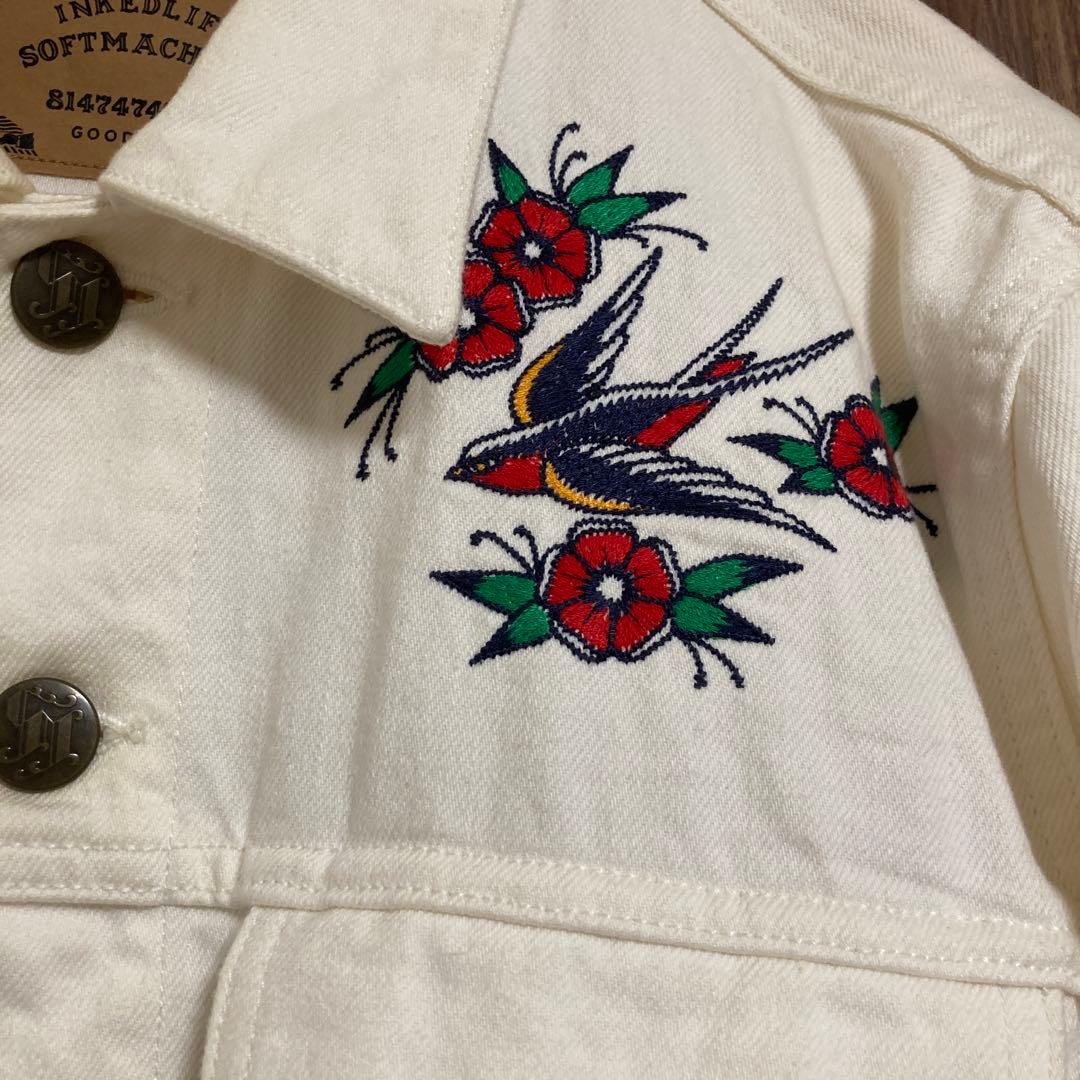 softmachine ソフトマシーン　デニム　ジャケット　ホワイト