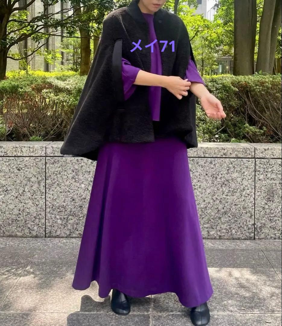 LE PHIL ウールボアケープ Black