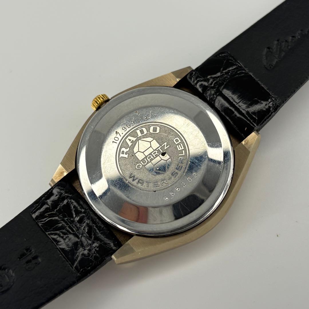 OH済 RADO ラドー バルボア 高級スイス製クォーツ腕時計 電池交換済