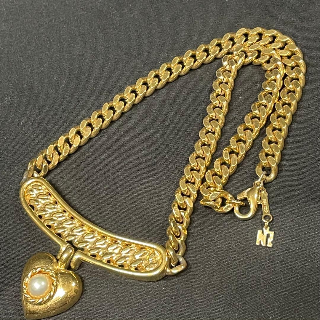 ニナリッチ Nina Ricci 喜平ネックレス ハート ゴールド色 gold - メルカリ