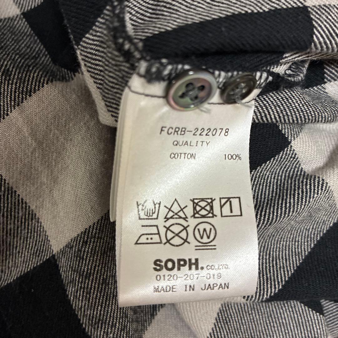 エフシーアールビー22AW フランネル ビッグ ロゴ バギー 長袖シャツ