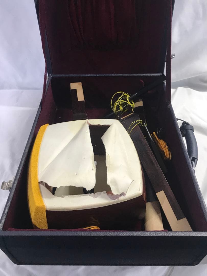 386☆F 高級 三味線 K9 刻印 386☆F 高級 三味線 K9 刻印 中古 津軽