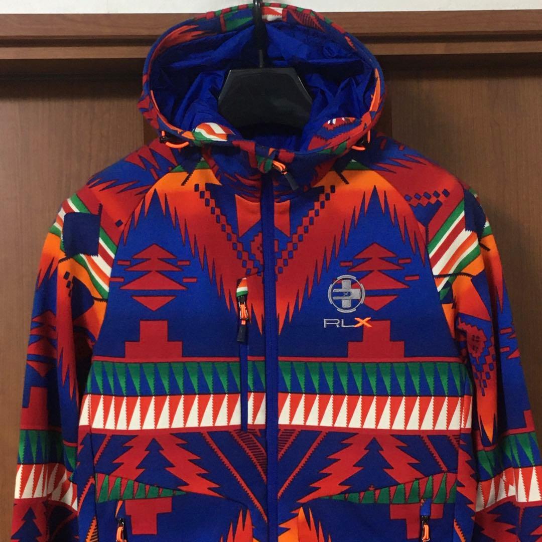 美品　RLX　ネイティブ　パーカー　XS　アールエルエックス　ラルフローレン