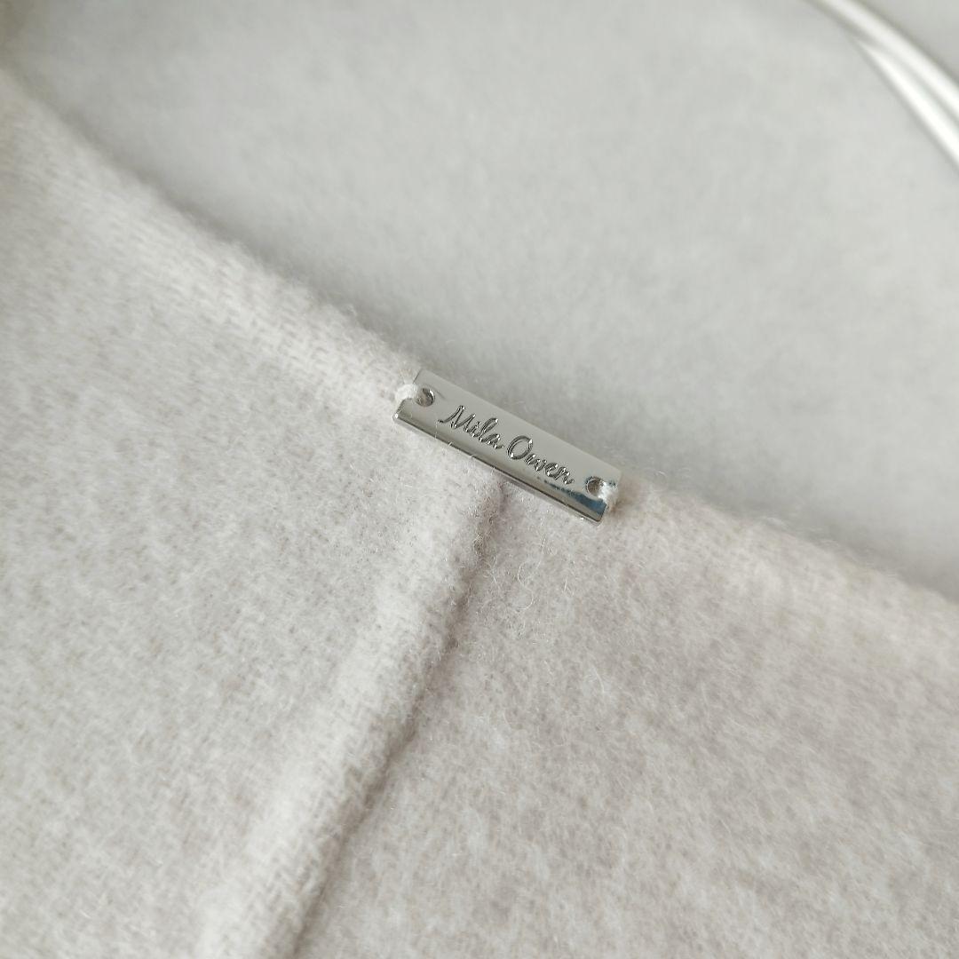 春カラー ミラオーウェン 袖ボリューム接結ノーカラーコート ふっくら袖