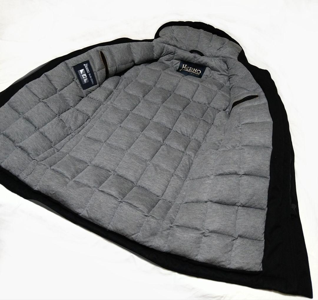 HERNO ヘルノ SUB-ZERO フーデッドダウンコート 44 ブラック
