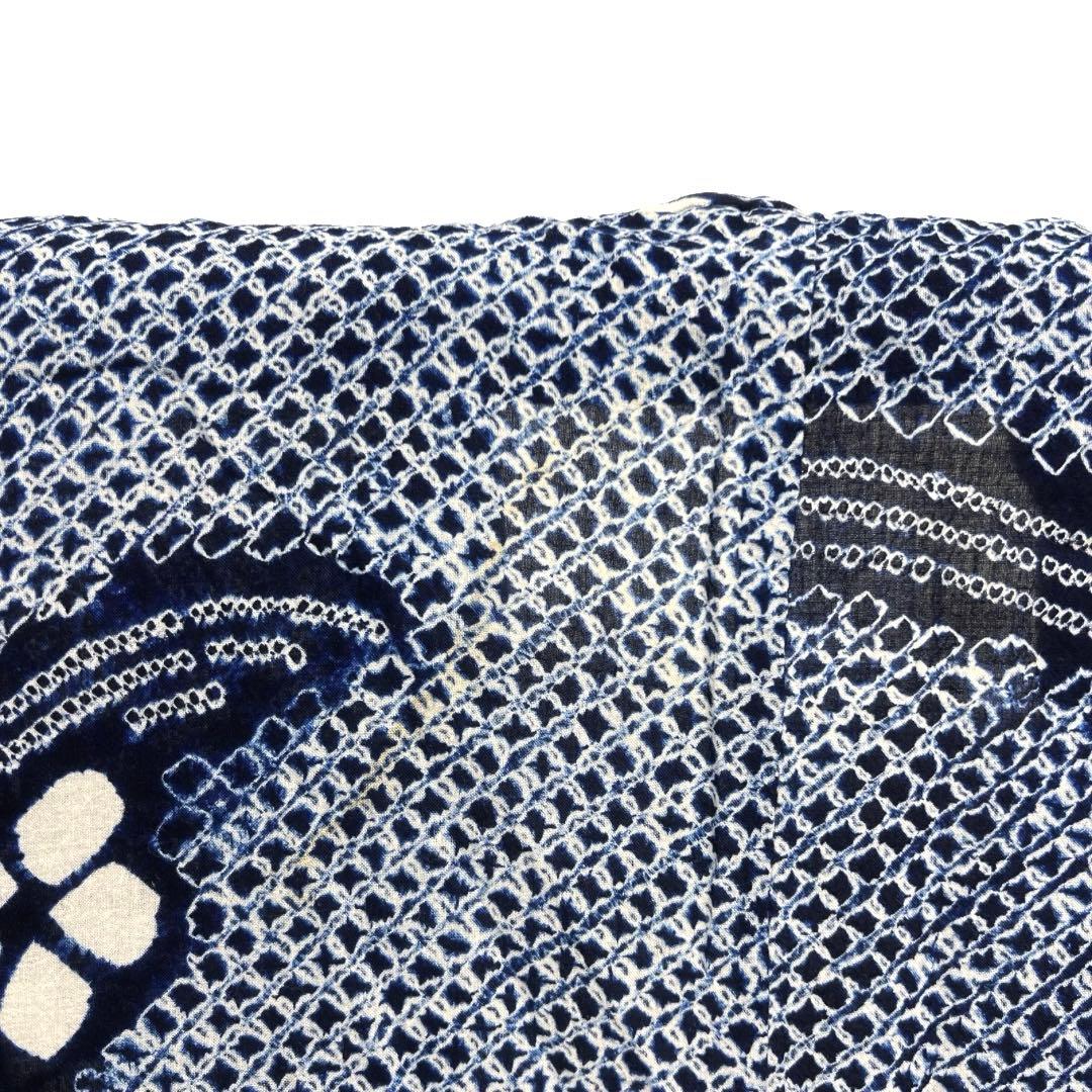 浴衣 有松鳴海絞り 花模様 小花 波 渦巻き 着物 033a d - メルカリ