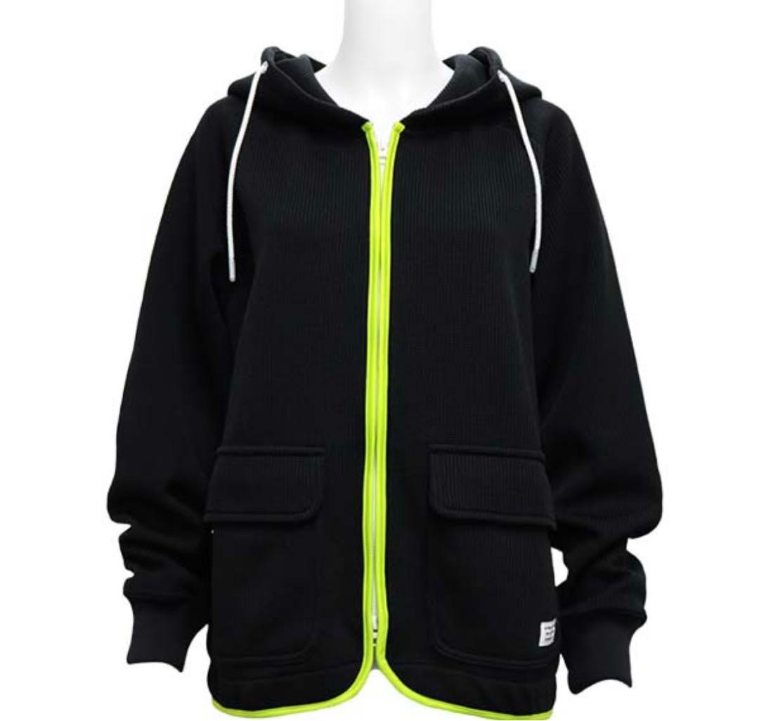 DECEMBERMAY ゴルフ パーカー フルジップ ワッフル フーディー　半額