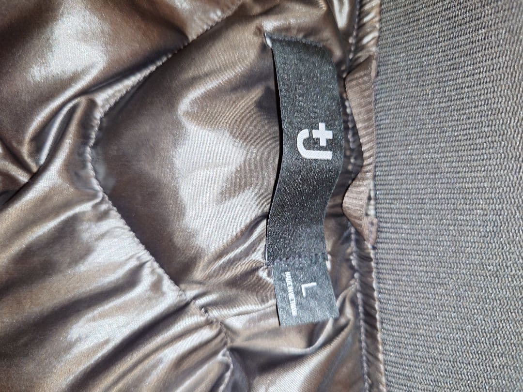 ユニクロ　+J復刻版ハイブリッドダウンオーバーサイズMA1　Lサイズ グレイ