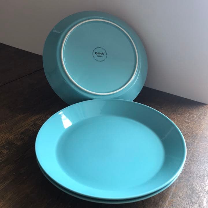 【廃盤・新品6枚set】イッタラ　ティーマ　ターコイズ　プレート　21cm
