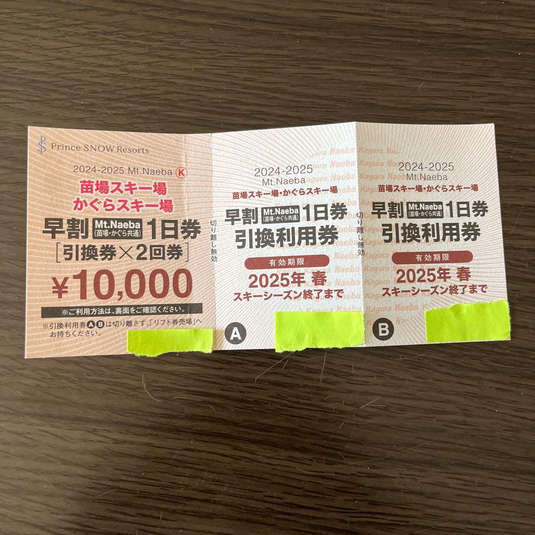 苗場、かぐらスキー場早割チケット