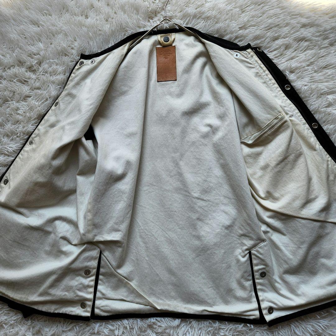 フットザコーチャー ジャケット　ノーカラー　ダブルジップ　サファリジャケット　M