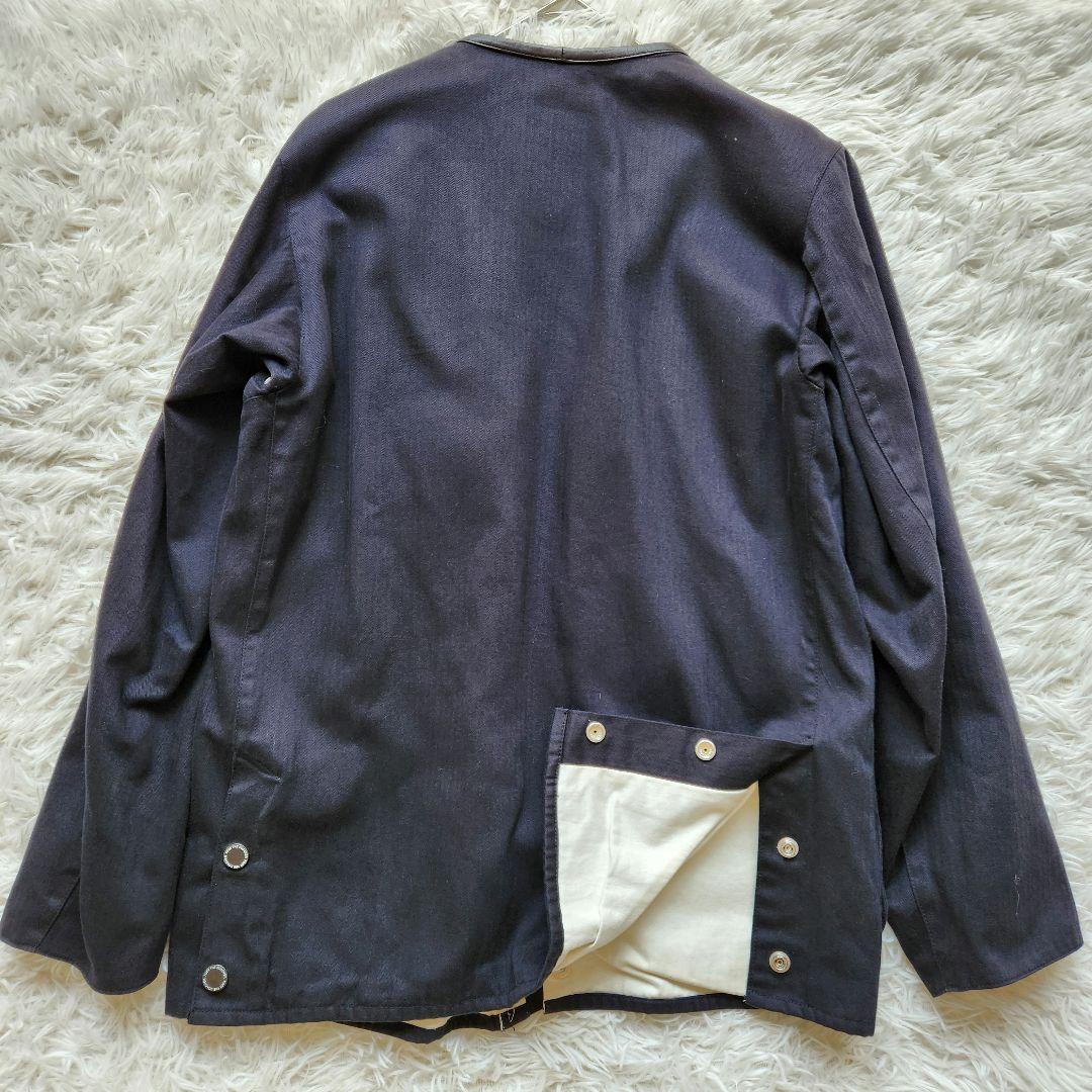 フットザコーチャー ジャケット　ノーカラー　ダブルジップ　サファリジャケット　M