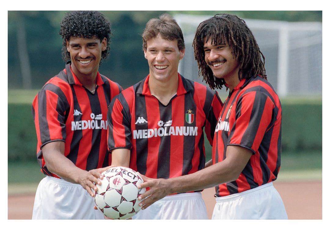 値下不可 マルコ・ファン・バステン ACミラン サイン入りユニ 激レア