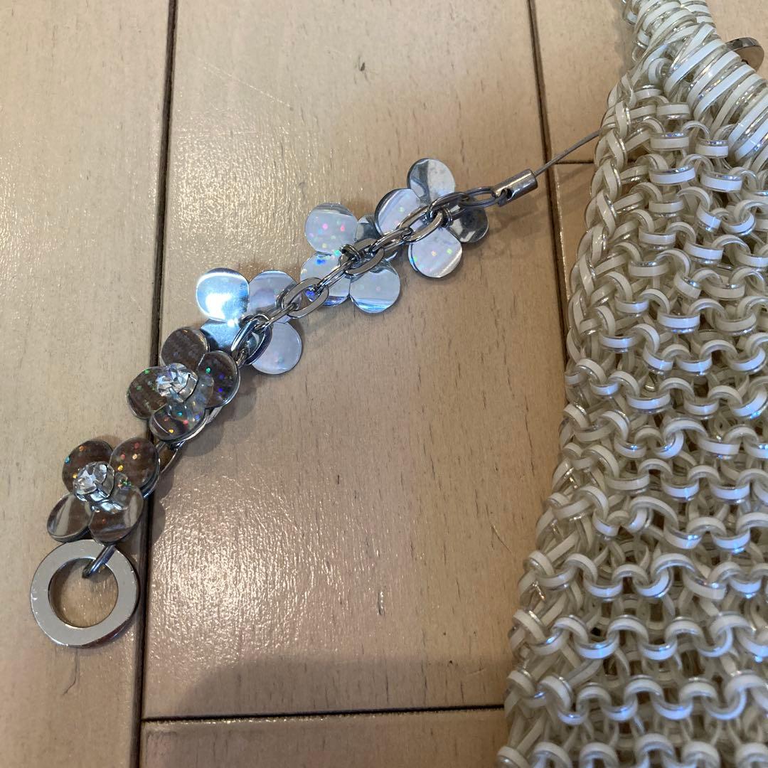 ANTEPRIMA ホワイト系 パーティーバッグ ビーズ装飾 - メルカリ