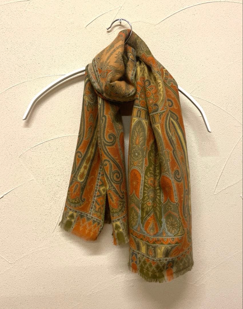 ETRO エトロ ヴィンテージストール wool/silk混