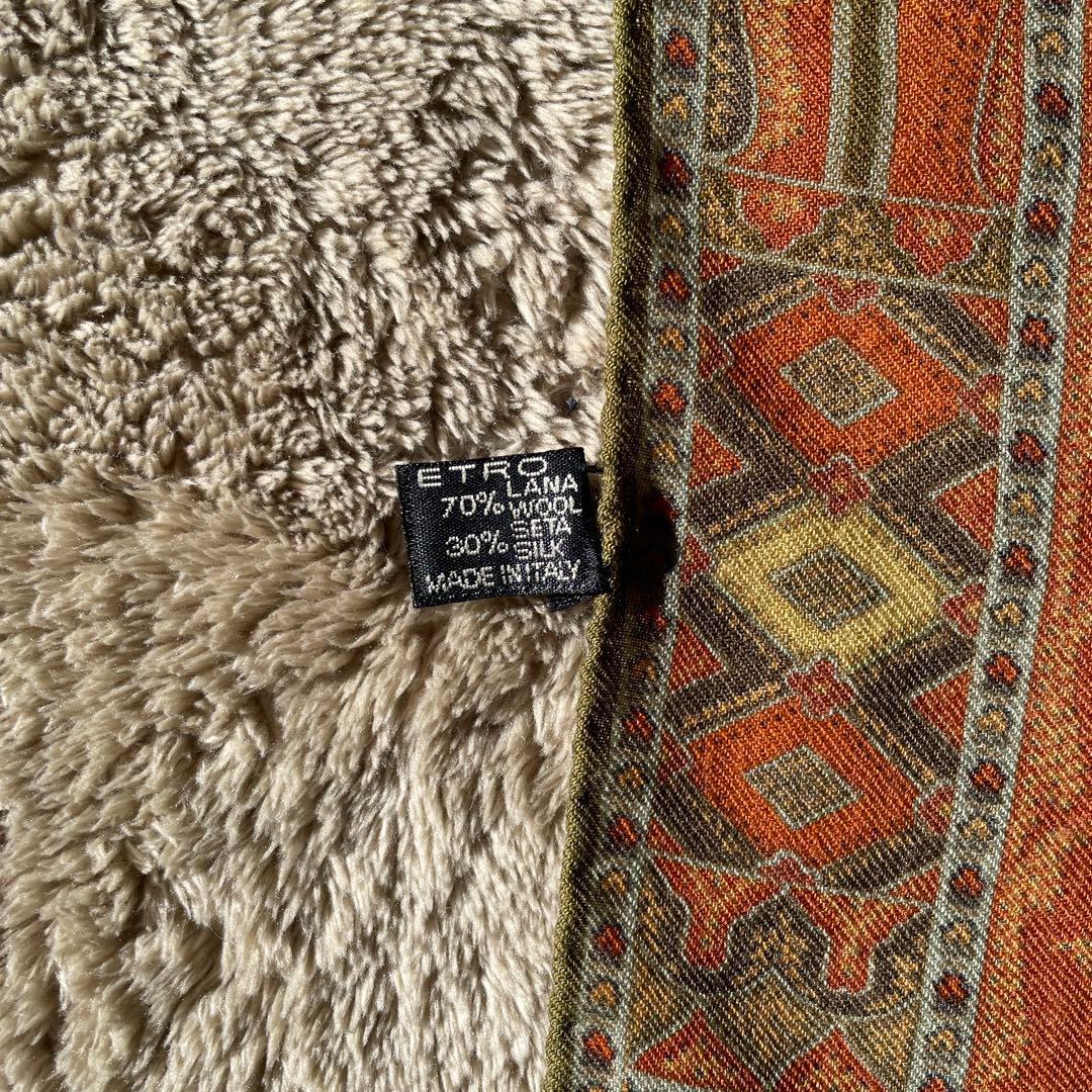 ETRO エトロ ヴィンテージストール wool/silk混