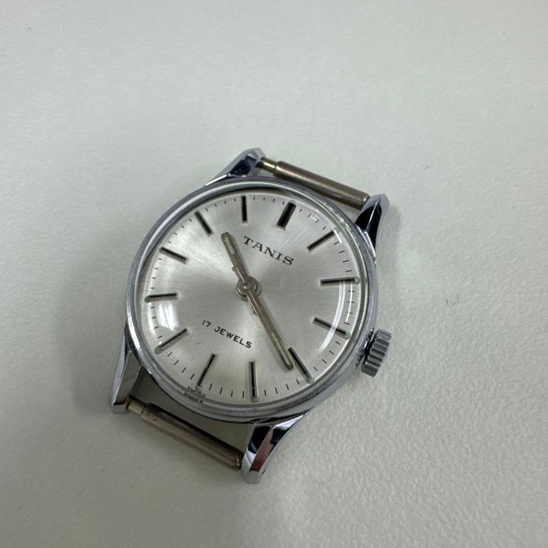 TANIS 17 JEWELS 手巻き時計 シルバー. Junk. ジャンク - メルカリ