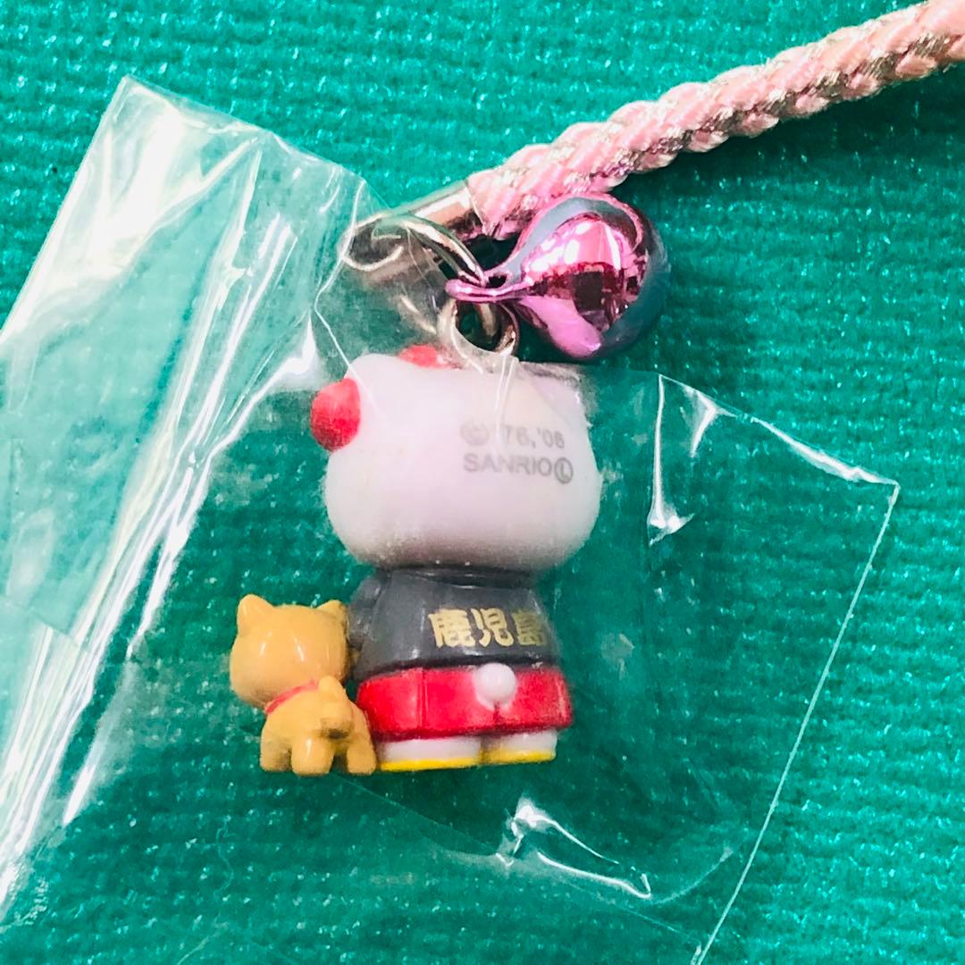 2006年製 ハローキティ 鹿児島 桜島 ご当地キティ 根付 西郷隆盛