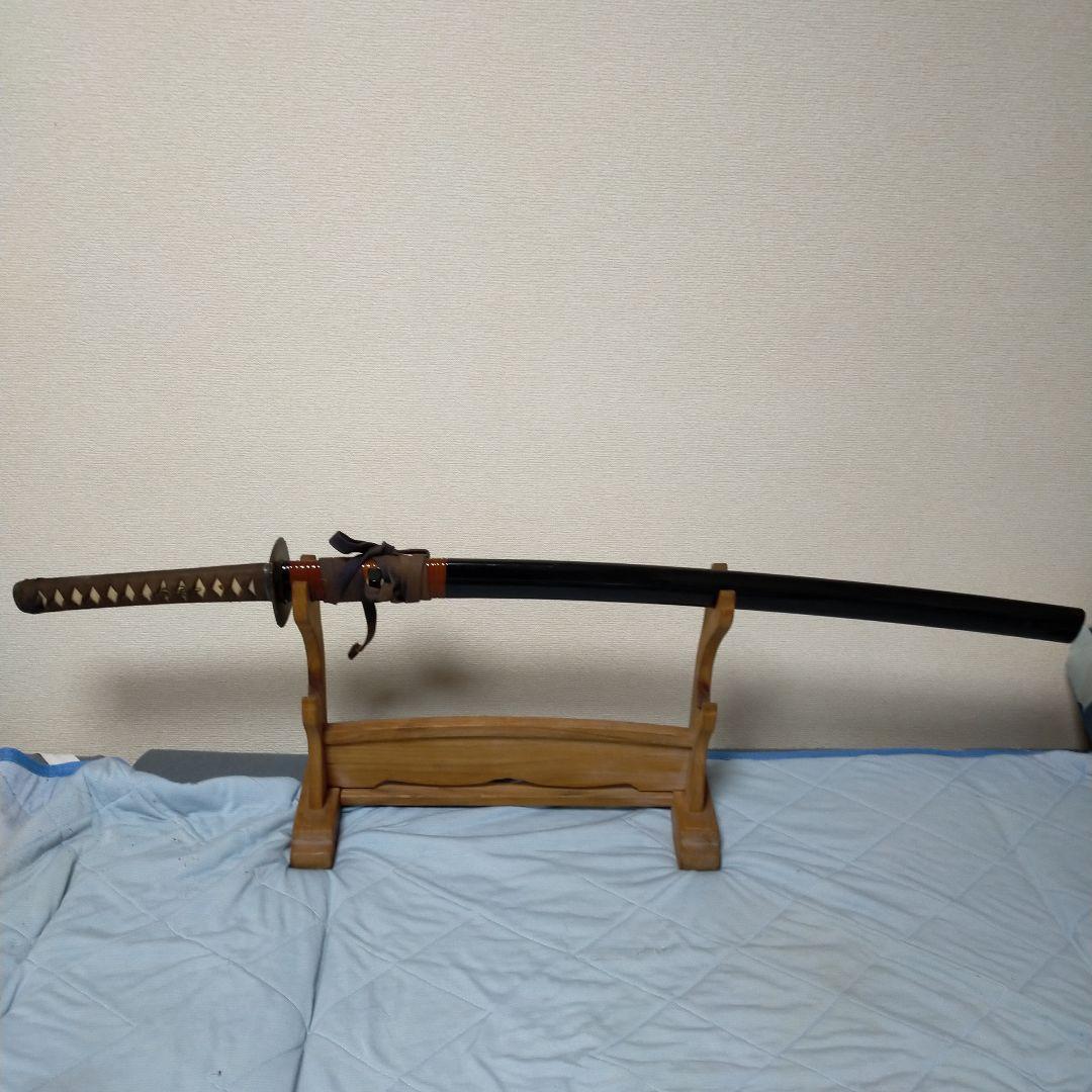 居合刀　模造刀　日本刀　刀剣　同田貫　正国　鉄鍔　樋入り刀身　藤巻鞘　鮫皮 打刀