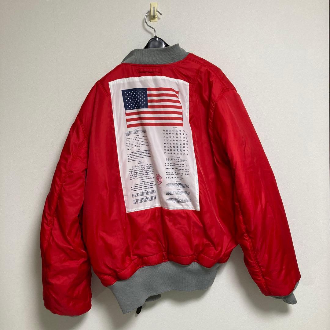 ビッグサイズ‼️ALPHA アルファ MA-1 フライトジャケット シルバー XL