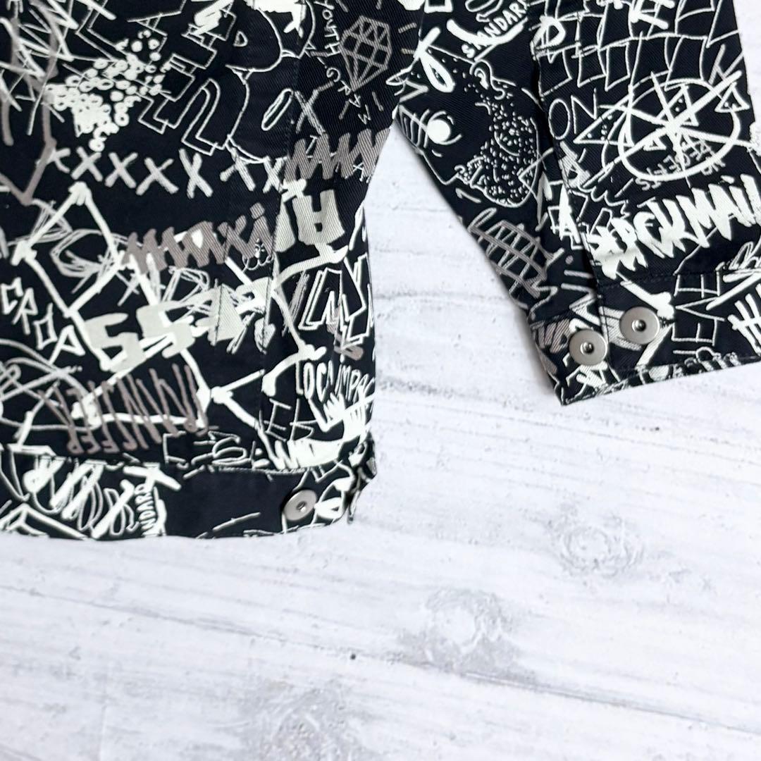 メゾンマルジェラ グラフィティ デニムジャケット XL相当 オーバーサイズ