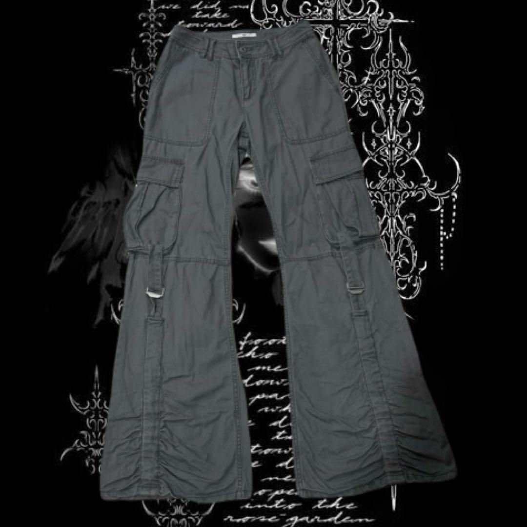 パンツ 00s GOA flared cargo pants Y2K archive 00's flare cargo