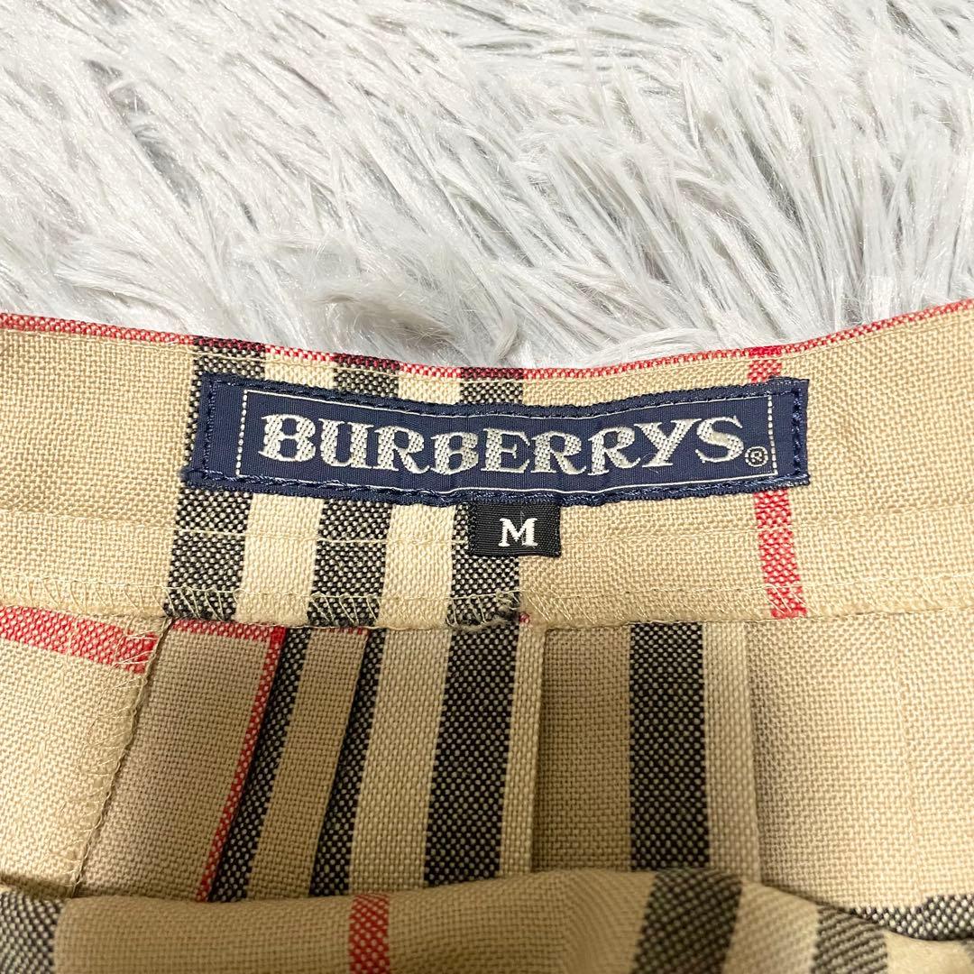 バーバリー ノバチェック プリーツ 巻きスカート Mサイズ - メルカリ