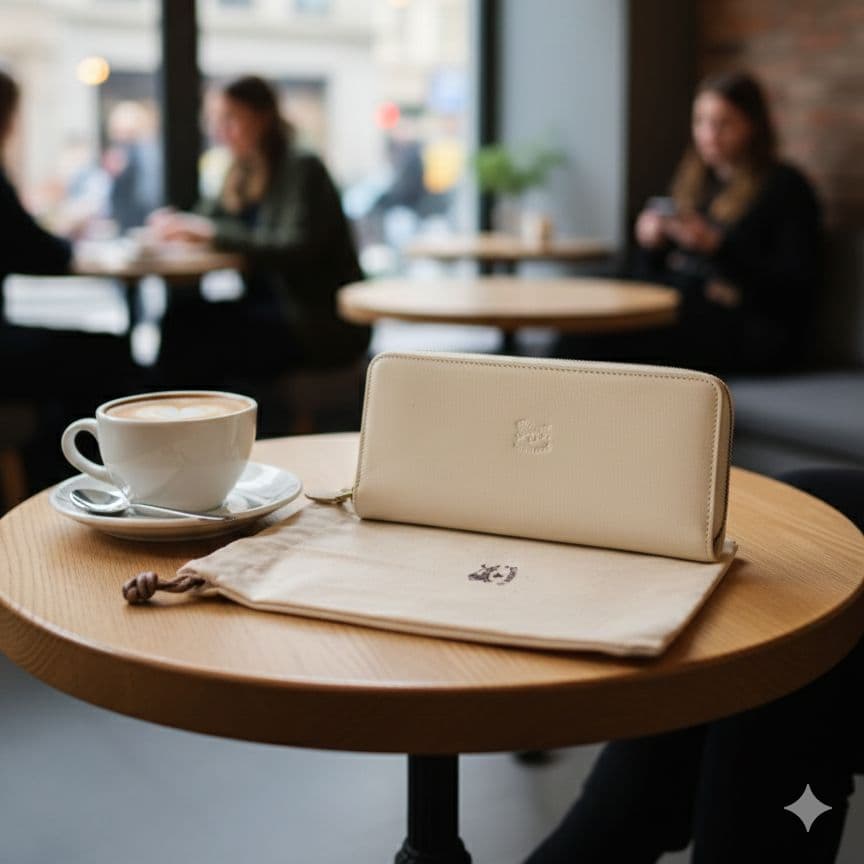 ★未使用★ イルビゾンテ アイボリー 長財布 ジッパー式