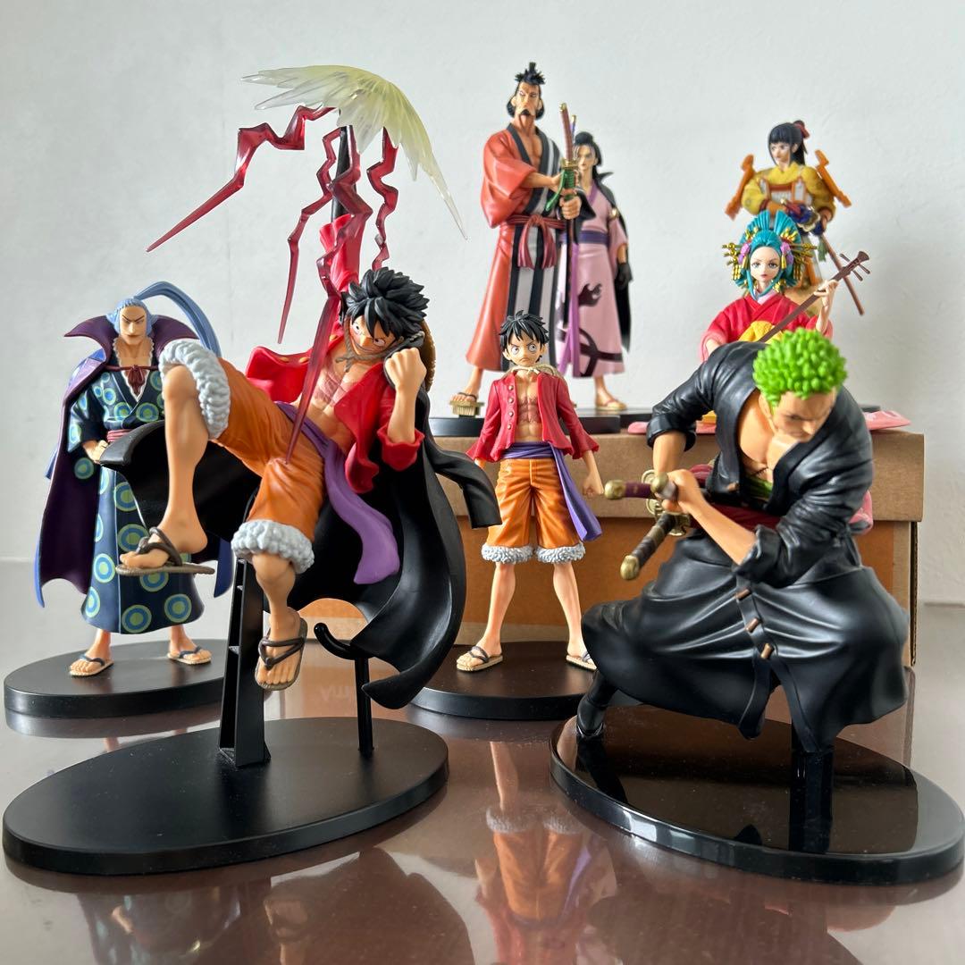 ワンピース ルフィ ゾロ ワノ国侍 フィギュアセット - メルカリ