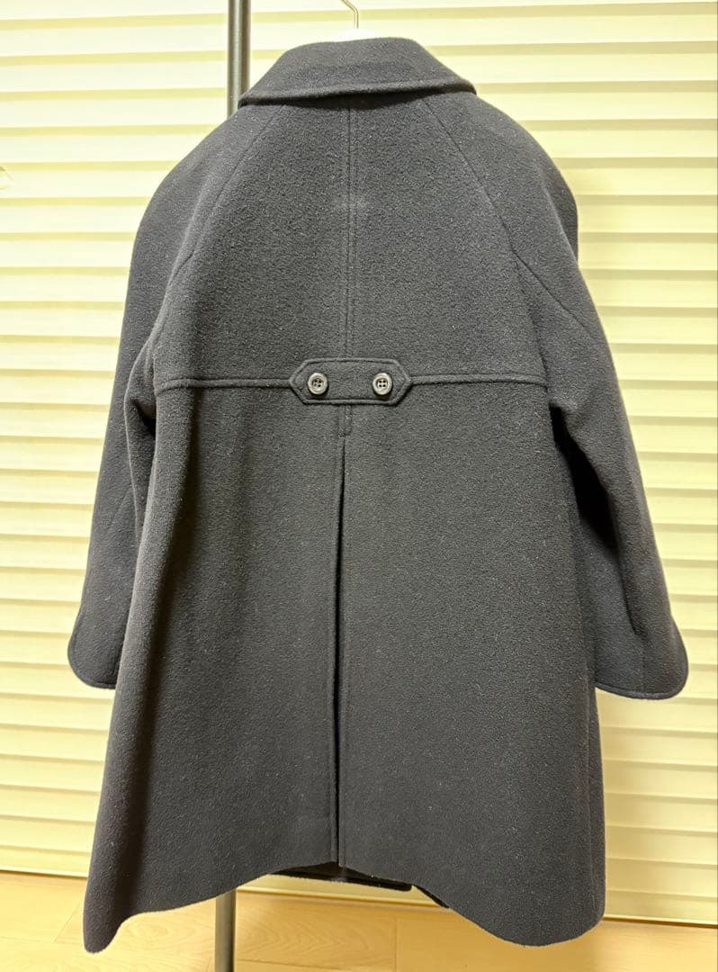 組曲クミキョクフォーマルPコート120cm子供女の子ネイビー濃紺