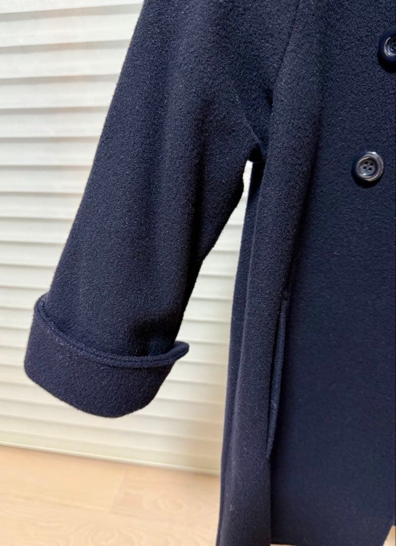 組曲クミキョクフォーマルPコート120cm子供女の子ネイビー濃紺