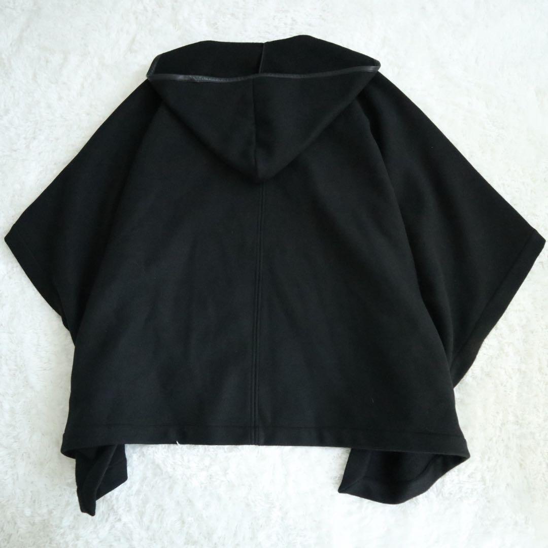 未使用級★トラディショナルウェザーウェア ポンチョ ポケット付 ベイクルーズ 黒