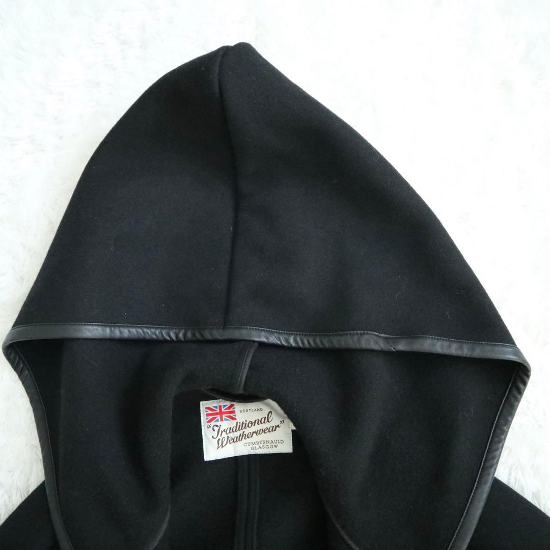 未使用級★トラディショナルウェザーウェア ポンチョ ポケット付 ベイクルーズ 黒