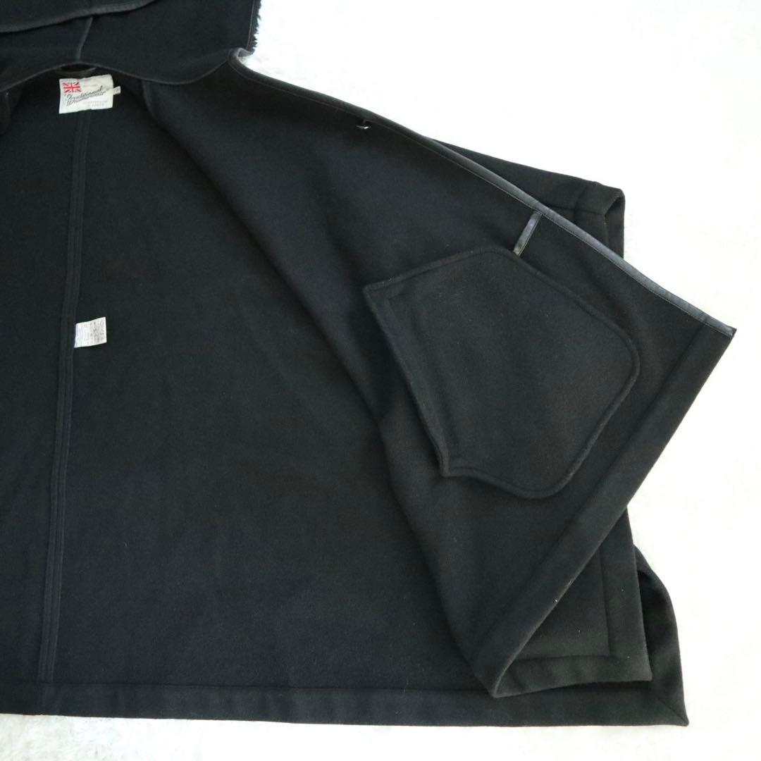 未使用級★トラディショナルウェザーウェア ポンチョ ポケット付 ベイクルーズ 黒