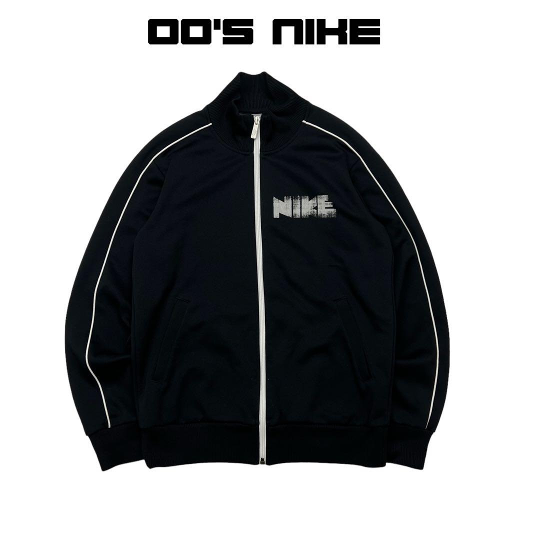 00s NIKE ナイキ トラックジャケット ジャージ ゴツナイキ ブラック