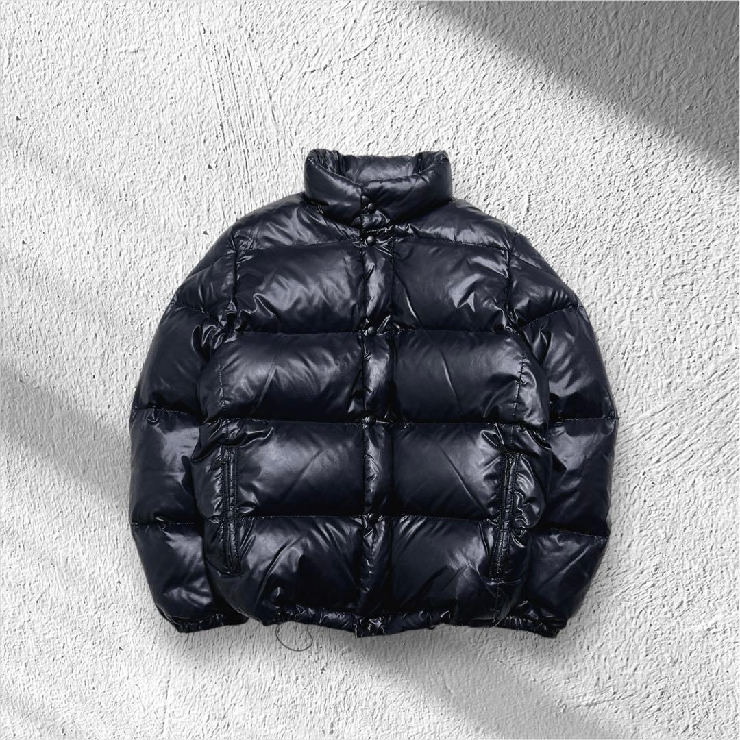 00s PHOENIXヌプシ ダウンジャケット M 黒　y2k お兄系　光沢