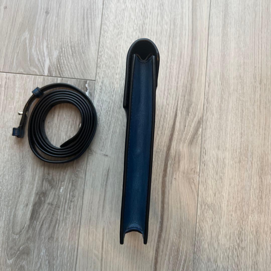 Berluti ネイビー レザー ショルダーバッグ