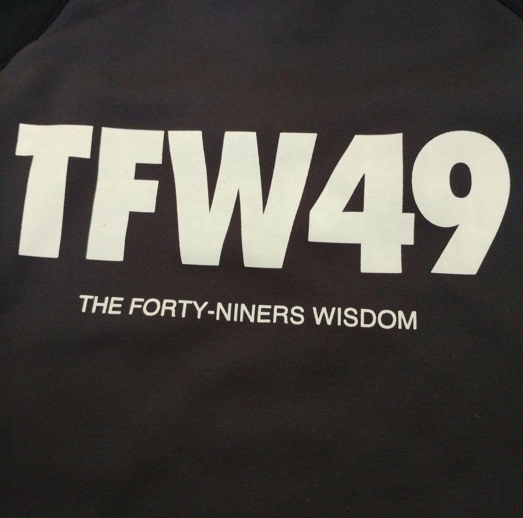 TFW49 ティーエフダブリュー ハーフジップ M 黒 メンズ 斜めジップ 秋冬