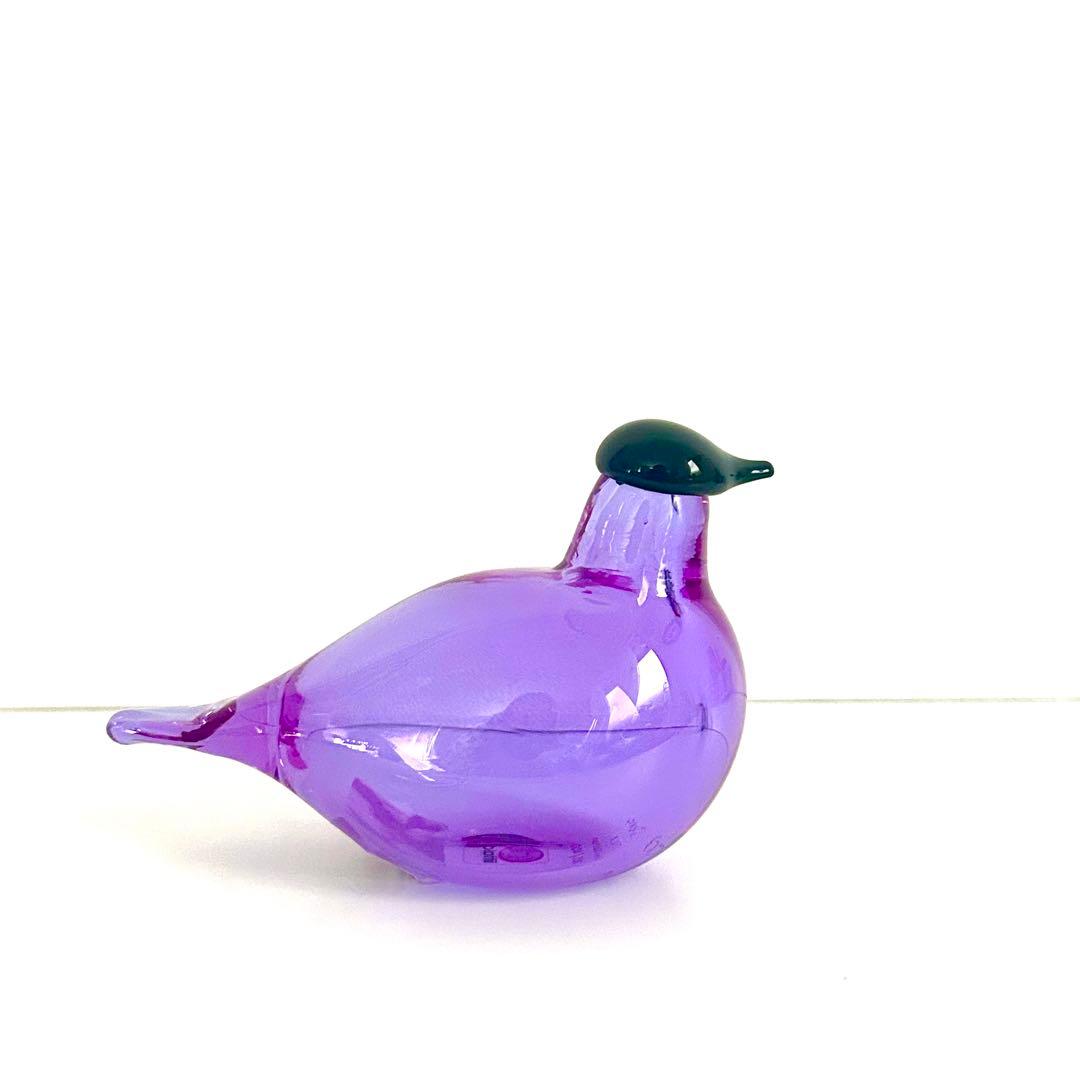新品イッタラiittala バード オイバトイッカ チフチャフ アメジスト