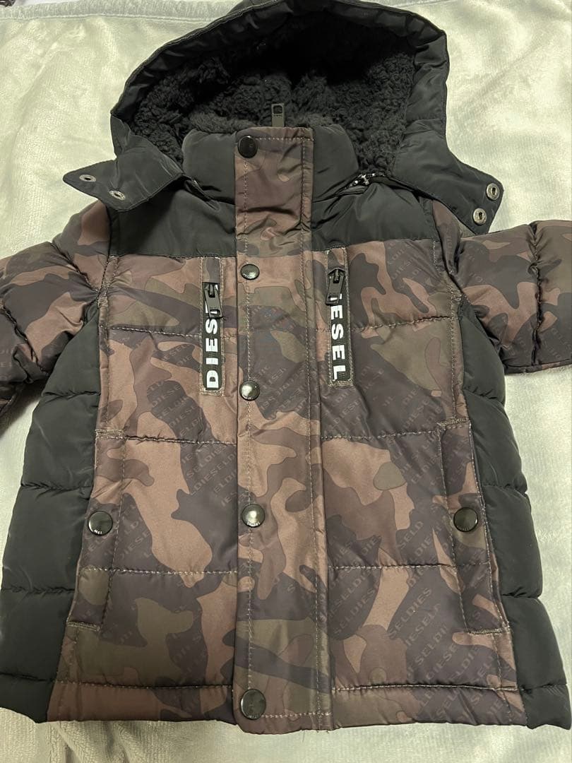 【あさひ】 新品 DIESEL ディーゼル カモフラージュ ダウン 2T