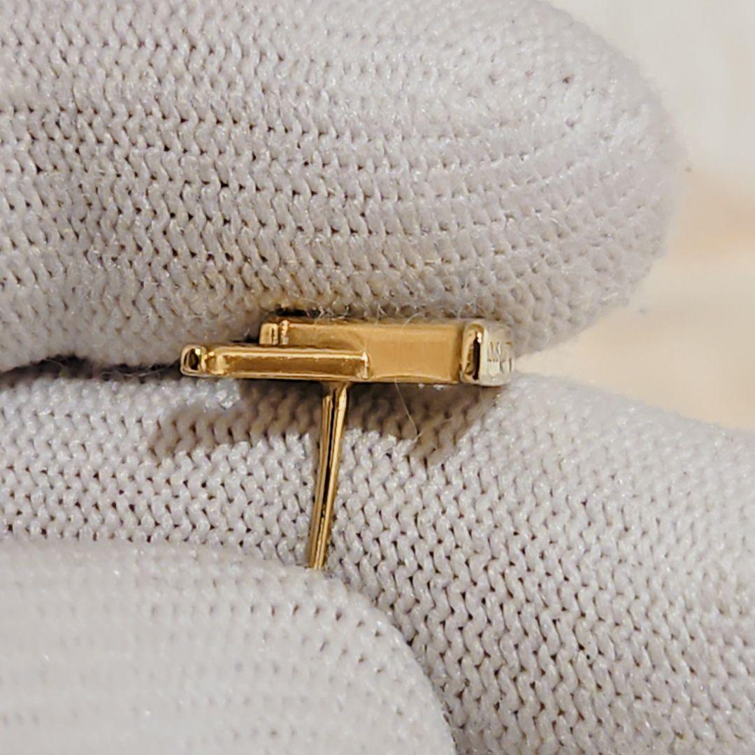 美品 ルイヴィトン ピアス LVロゴ ゴールド M00610 金