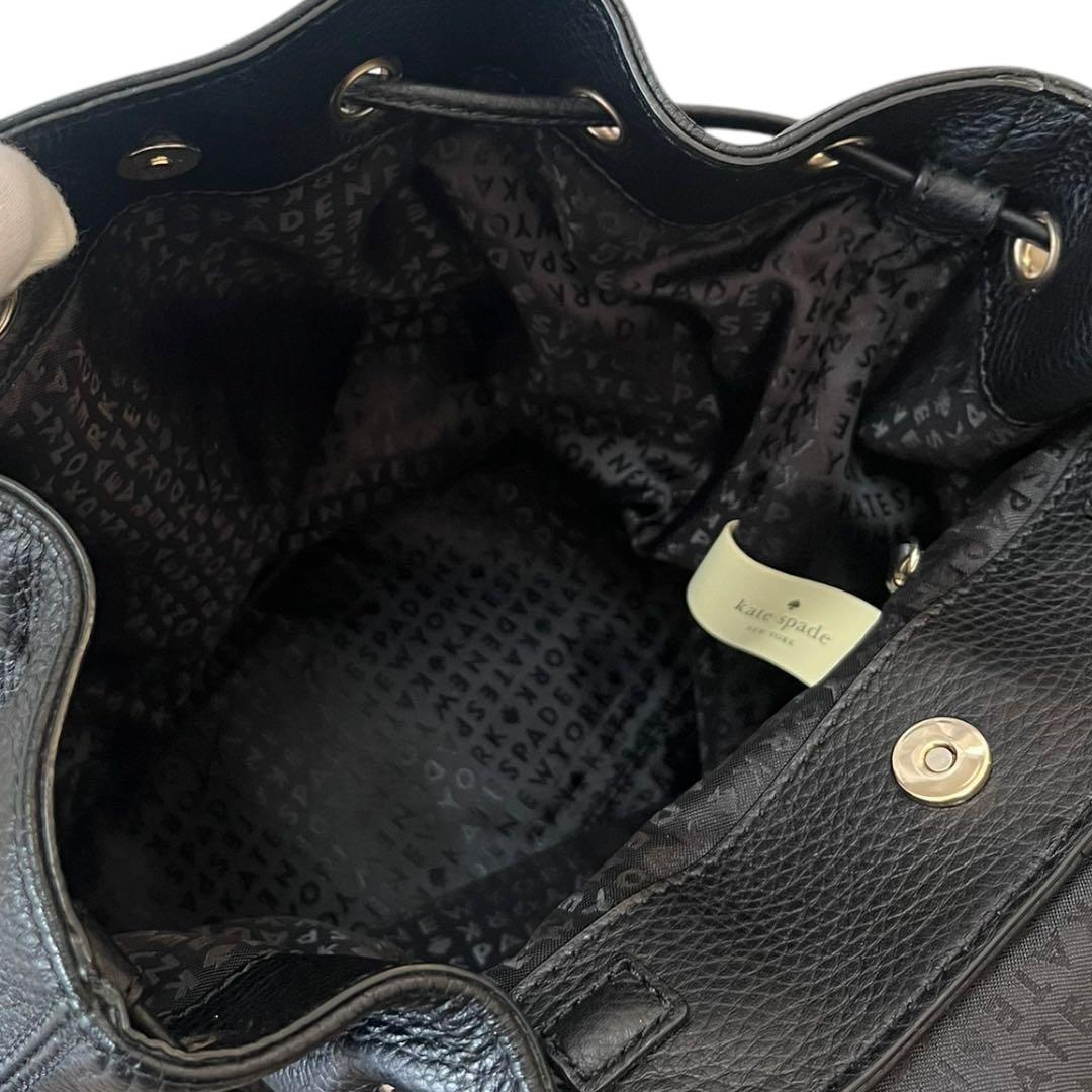 【未使用】kate spade リュック バッグパック レザー ブラック