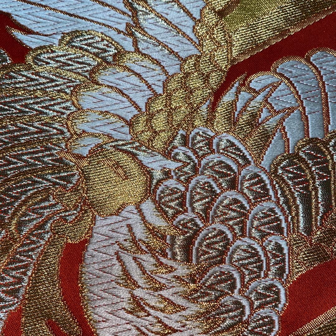 テーブルランナー 吉祥鳳凰 帯リメイク - メルカリ