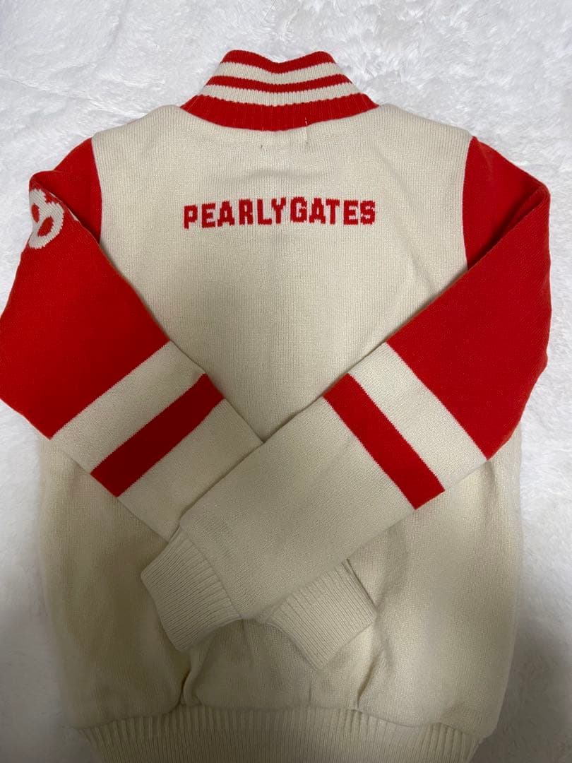 PEARLY GATES セーター 赤朱色クリーム サイズ0 - メルカリ