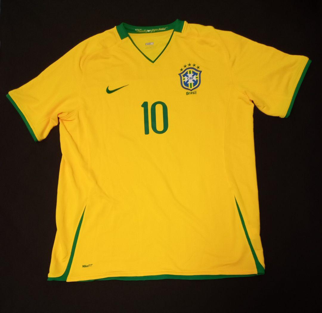 未使用 ブラジル 代表 サッカー ユニフォーム ロナウジーニョ w杯 優勝