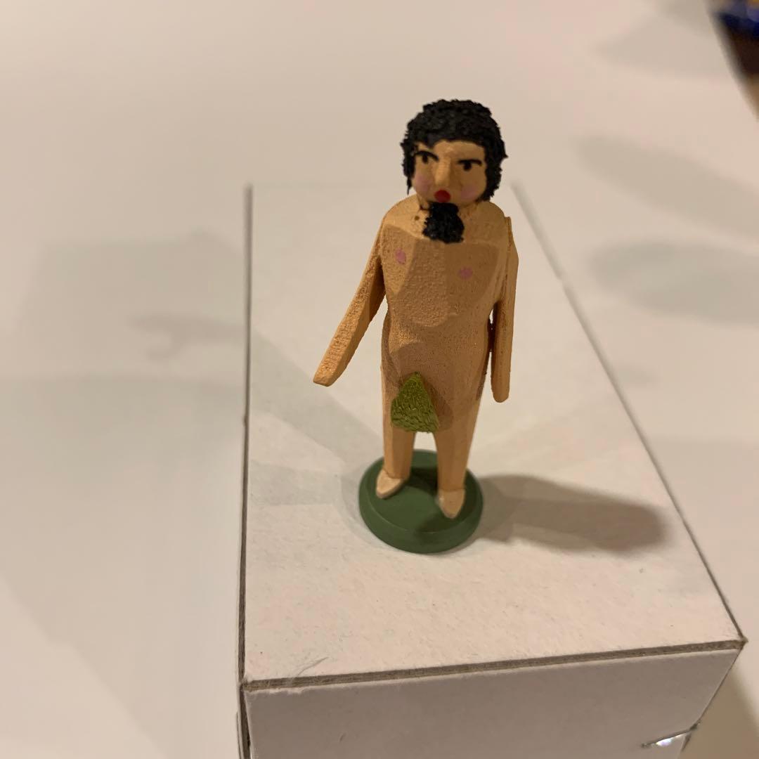 アトリエニキティキ ドイツ エルツ地方 木彫り人形 アダムとイブ
