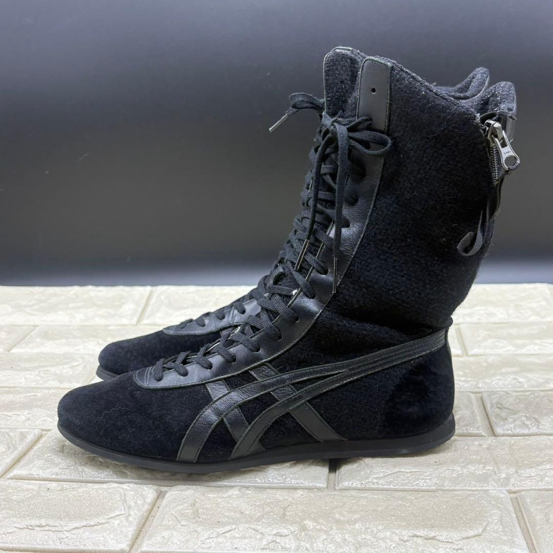 【美品】オニツカタイガー レースアップブーツ タイチ ヒイナ 雛 23 ブラック